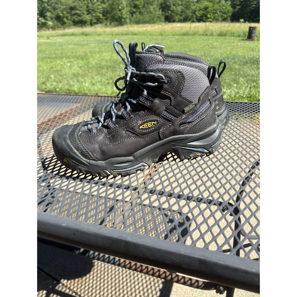 Keen Utility Braddock 6" Waterproof Mid Boots Soft Toe Work Shoes Mens 8.5 Navy